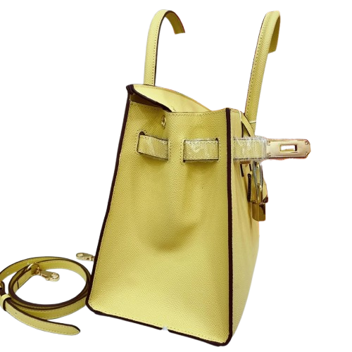 Birkin Style 25/30 Sellier in Lime Epsom Leather (Gold Hardware)