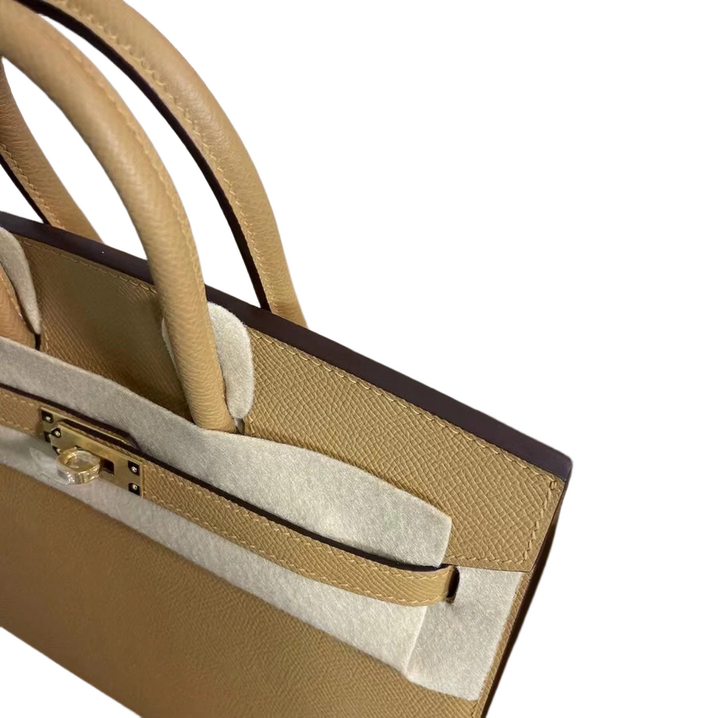 Birkin 25 Sellier 4B Biscuit Epsom Gold Hardware