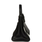 Birkin 35 A L'Envers Black-Ecru Toile H Canvas and Black Volupto Palladium Hardware
