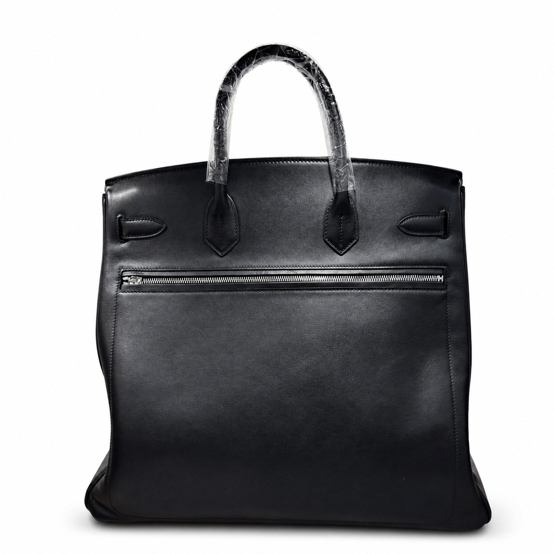 Birkin 40 Rock Sellier in Noir Swift Leather (Palladium Hardware)
