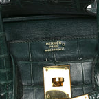 Birkin Vert Titien Matte Alligator Gold Hardware