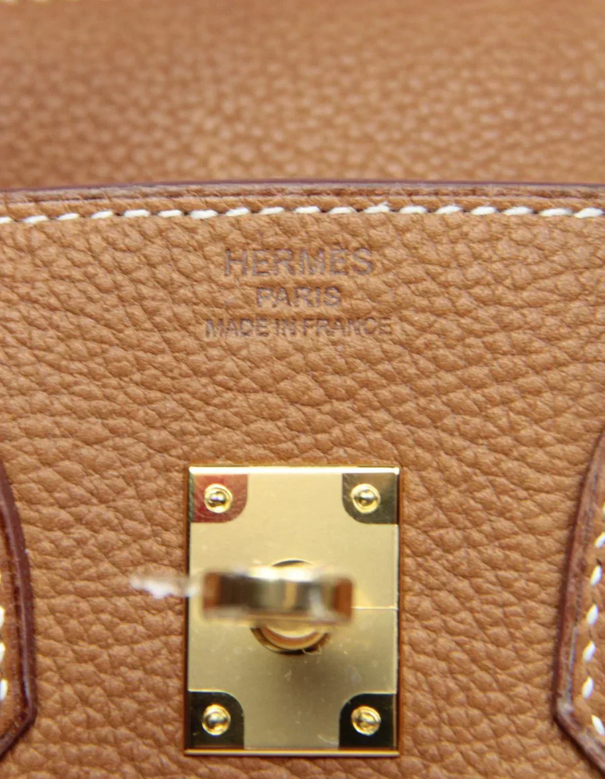 Birkin Gold Tan Togo Leather 25cm Togo calfskin leather Gold accessories
