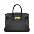 Birkin 30 Retourne in Noir Togo Leather (Gold Hardware)