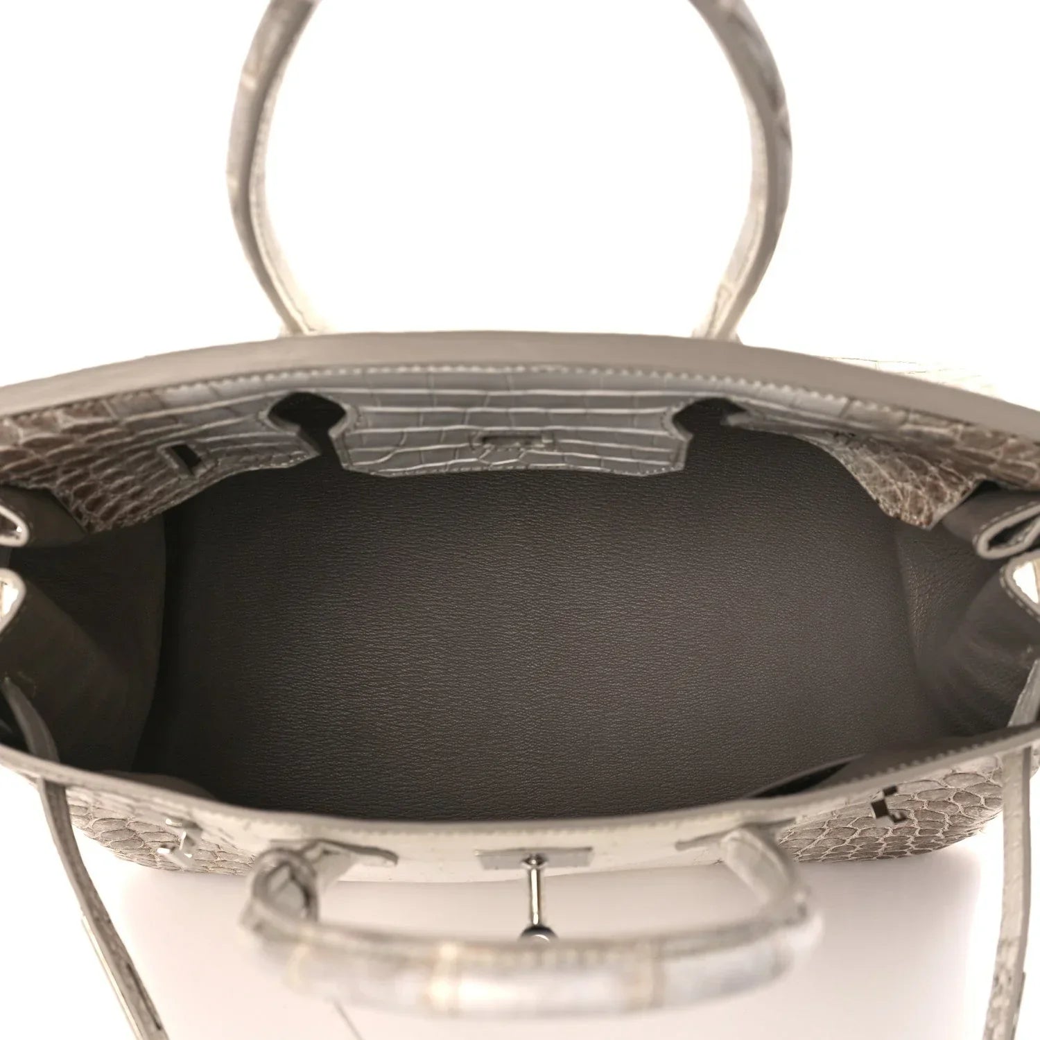 Birkin Bag Crocodile-Grain Cowhide Leather Gold Hardware
