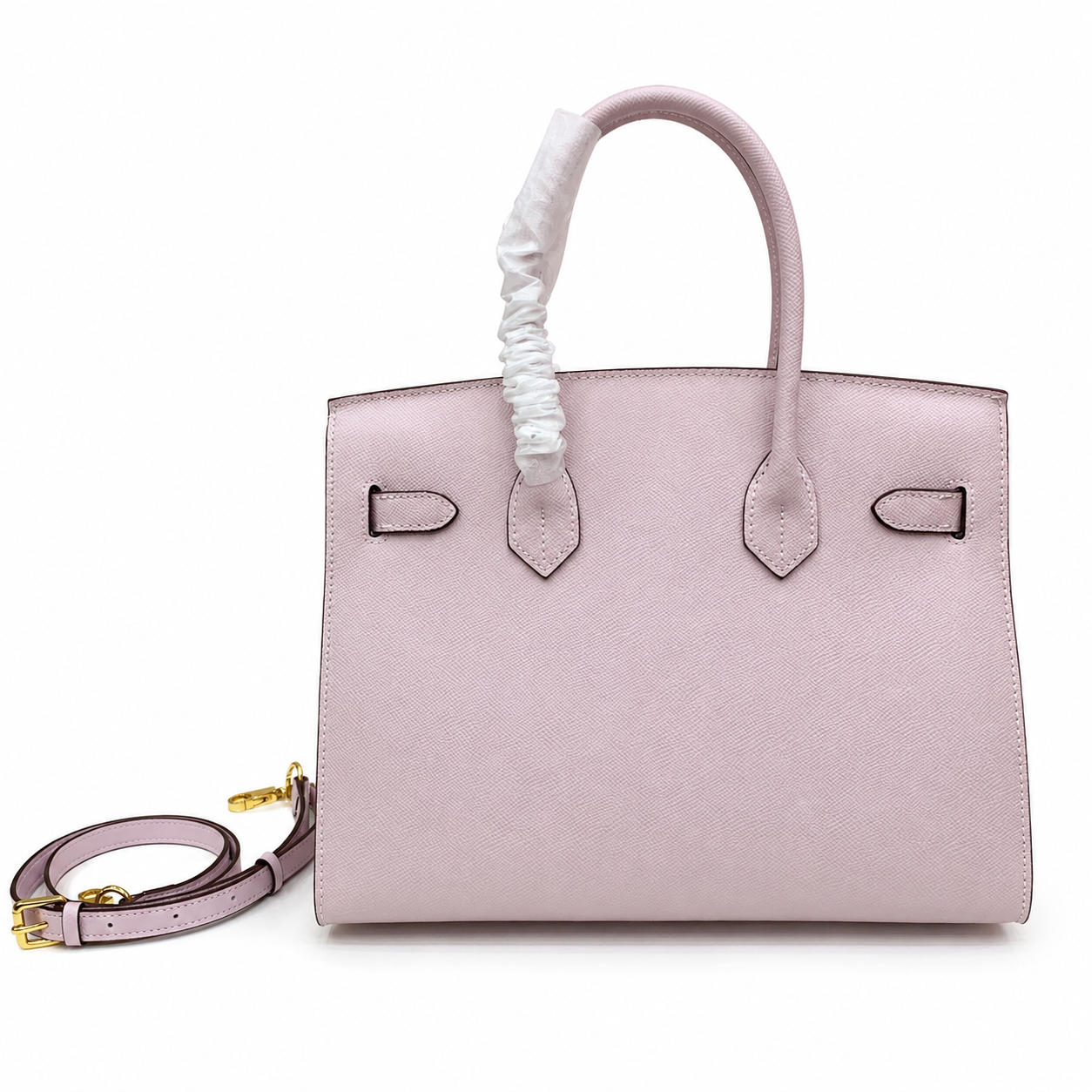 Birkin Style 25/30 Sellier in Rose Sakura Epsom Leather (Gold Hardware)