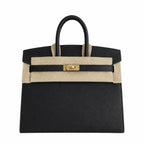 Birkin 25 Sellier 89 Black Epsom Gold Hardware