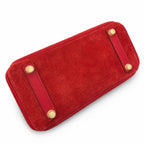 Rare Runaway Birkin 25cm Grizzly Rouge Casaque Suede Luxury Tote