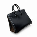 Birkin 25 in Noir Boxcalf Leather (Gold Hardware)