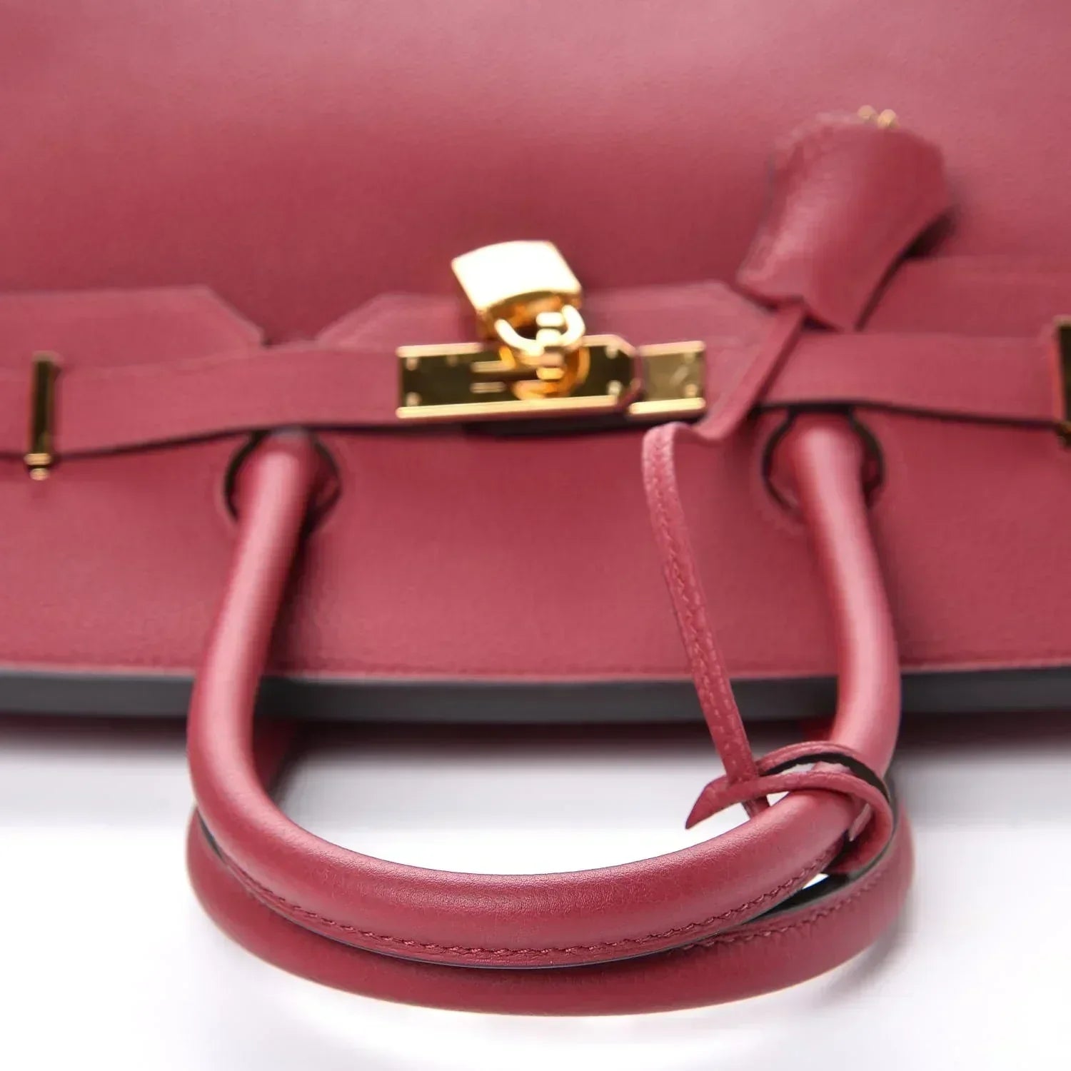 Birkin 25cm Rouge H Bordeaux Red Gold Hardware Bag Y Stamp