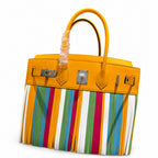 Birkin 30cm HSS Edition in Amber Yellow with Rainbow Swift Fringe