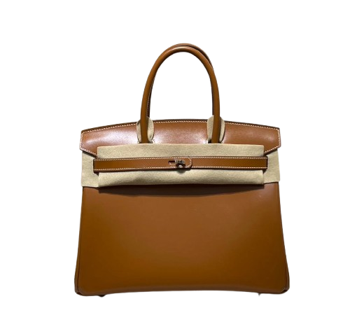 Birkin 30 Sellier in Gold Boxcalf Leather (Palladium Hardware)