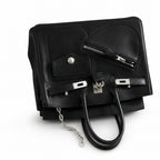 Birkin 25 Rock Sellier in Noir Swift Leather (Palladium Hardware)