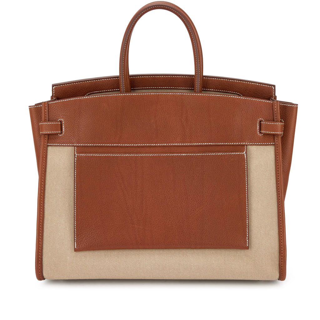 Birkin 35 L'Envers Edition Fauve Barenia Faubourg Palladium Hardware