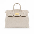 Birkin 35 Retourne in Etoupe Suede Grizzly (Gold Hardware)