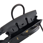 Birkin 25 Sellier 89 Black Epsom Gold Hardware
