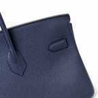 Birkin 30 Retourne in Etoupe Suede Grizzly with White Stitching (Gold Hardware)