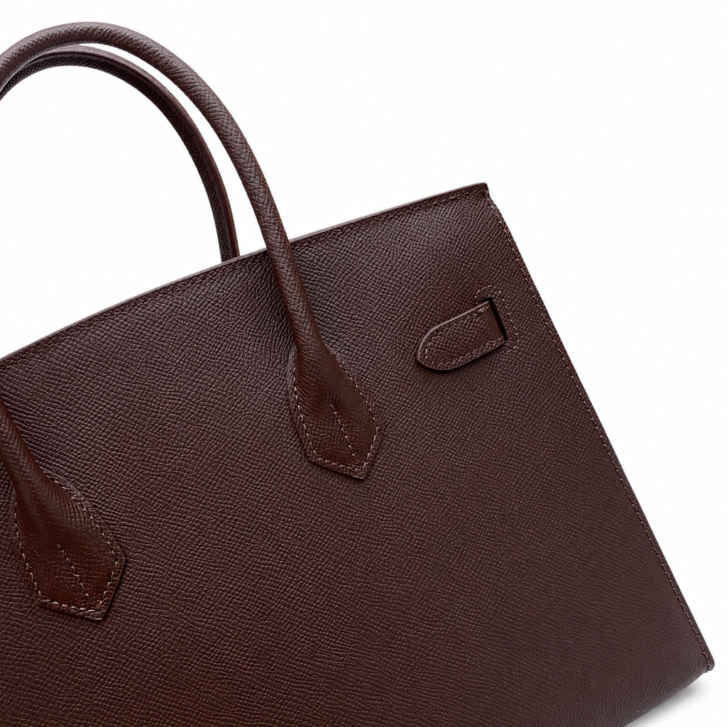 Birkin Style 25/30 Sellier in Chocolat Epsom Leather (Gold Hardware)