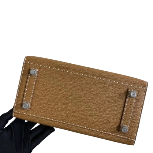 Birkin 25 Sellier 37 Gold Epsom Silver Hardware