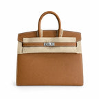 Birkin 25 Sellier 37 Gold Epsom Silver Hardware