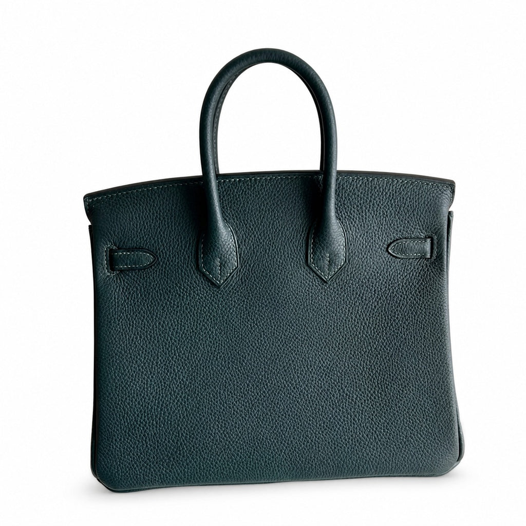 Mini Birkin 25cm Officier Edition in Cypress Green Togo & Swift Calfskin