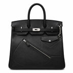 Birkin 40 Rock Sellier in Noir Swift Leather (Palladium Hardware)
