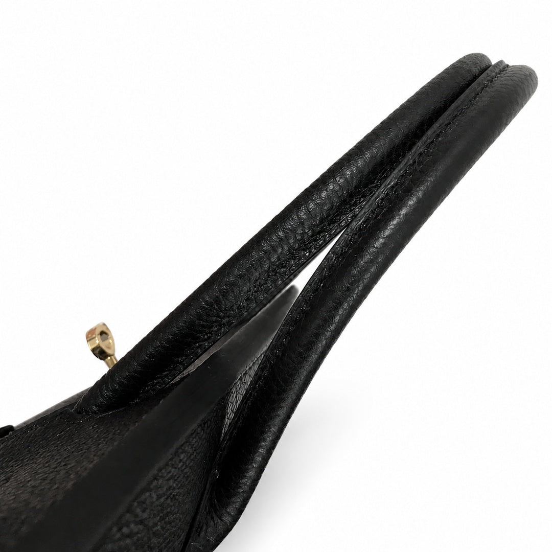 Birkin Retourne in Noir Togo Leather with Contrast Interior (Gold Hardware)