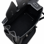 Birkin Cargo 35 in Noir Toile Goéland and Swift Leather (Palladium Hardware)
