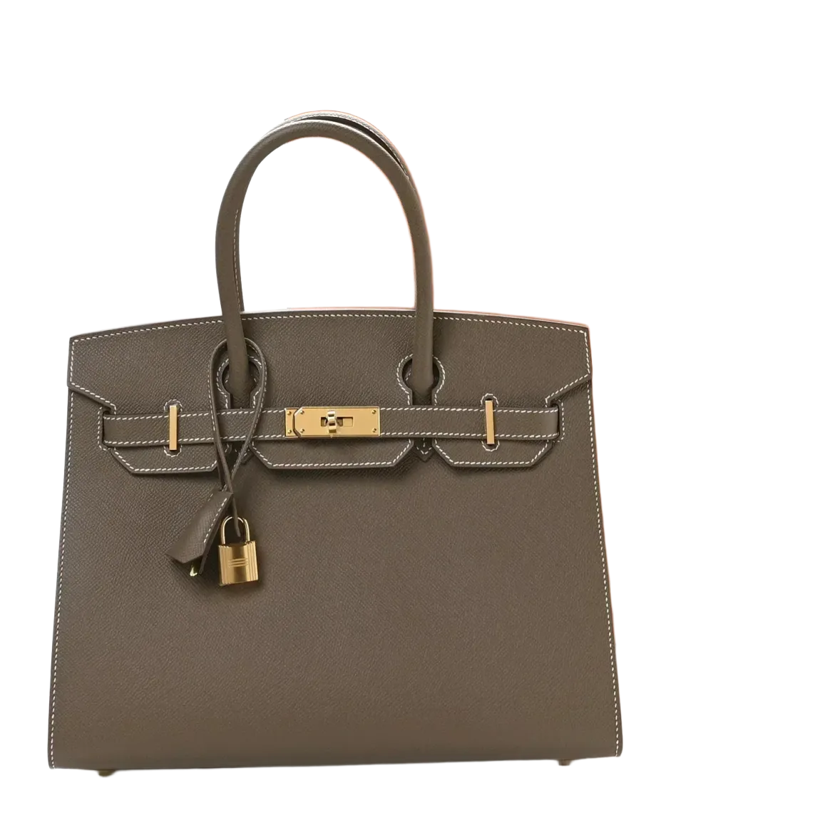 Birkin Sellier 30 Etoupe Epsom Quilted Epsom Leather