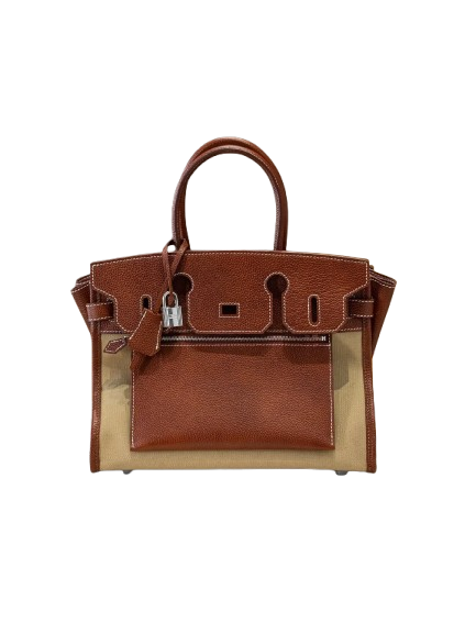 Birkin 35 L'Envers Edition Fauve Barenia Faubourg Palladium Hardware