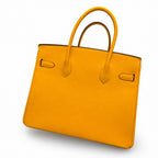 Birkin 30cm HSS Edition in Amber Yellow with Rainbow Swift Fringe
