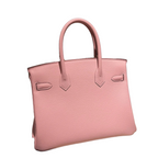 Birkin 25  Retourne 3Q Rose Sakura Togo Silver Hardware