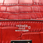 Birkin 30 Rouge Matte Alligator Gold Hardware