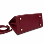 Birkin Style 25/30 Sellier in Bordeaux Epsom Leather (Gold Hardware)