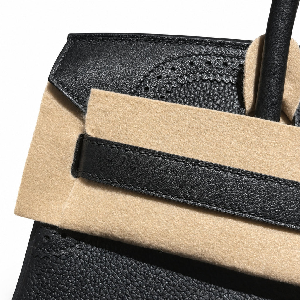 Birkin Ghillies 30 Total Black Leather Top-Handle Bag