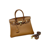 Birkin Gold Tan Togo Leather 25cm Togo calfskin leather Gold accessories
