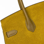 Mini Birkin 25cm Grizzly Edition in Weimaraner Beige & Suede (Silver Hardware)