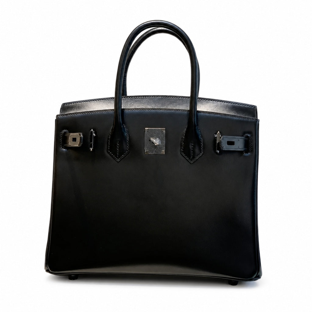 Rare Limited Edition Birkin 30cm So Black Total Matte-Hardware Luxury Tote