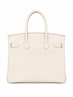 Birkin 30 Retourne in Craie Togo Leather (Palladium Hardware)
