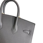 Birkin 25 Sellier 8F Etain Epsom Silver Hardware