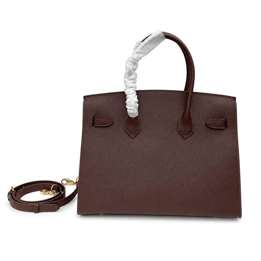 Birkin Style 25/30 Sellier in Chocolat Epsom Leather (Gold Hardware)