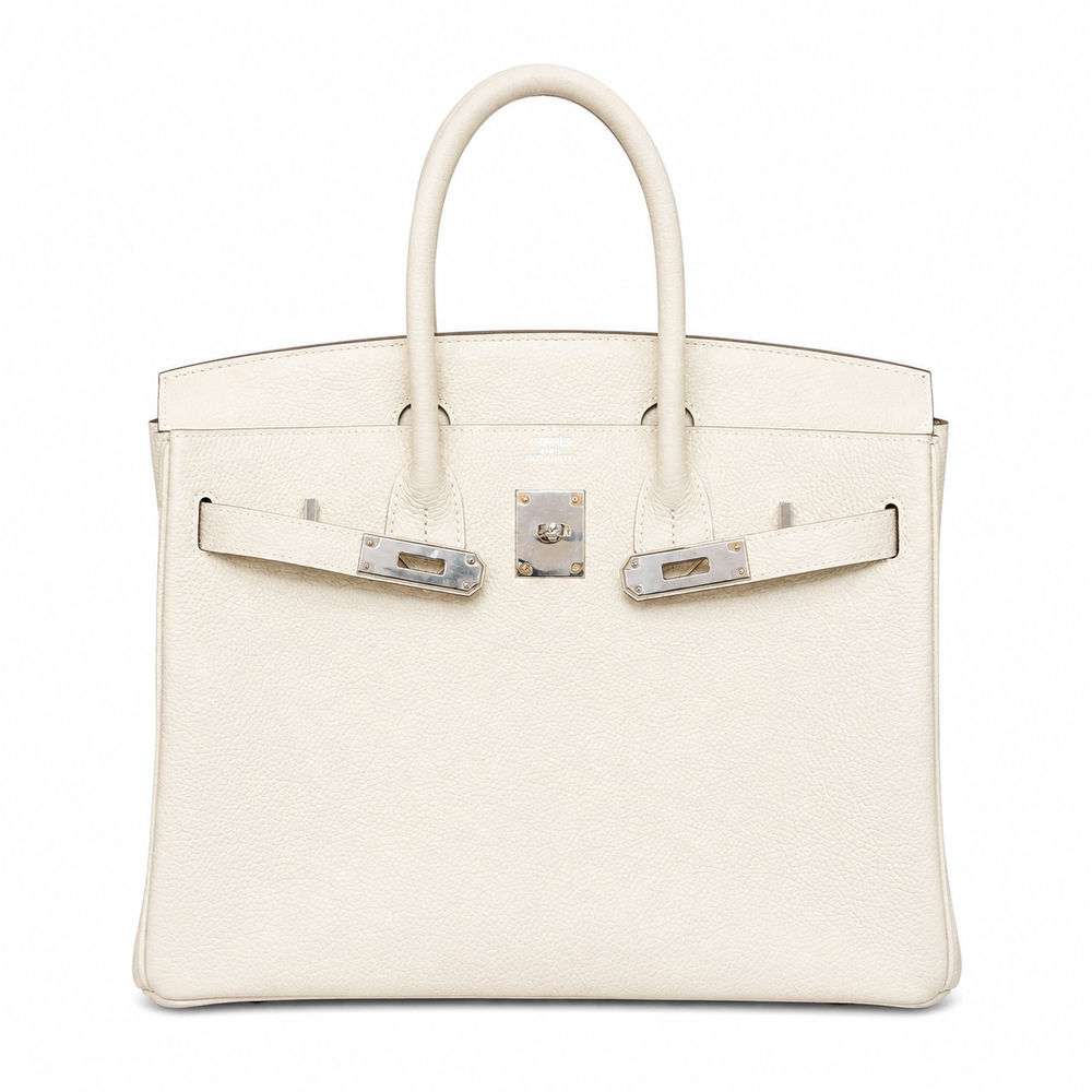 Birkin 30 Retourne in Craie Togo Leather (Palladium Hardware)