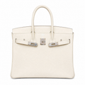 Birkin 30 Retourne in Craie Togo Leather (Palladium Hardware)