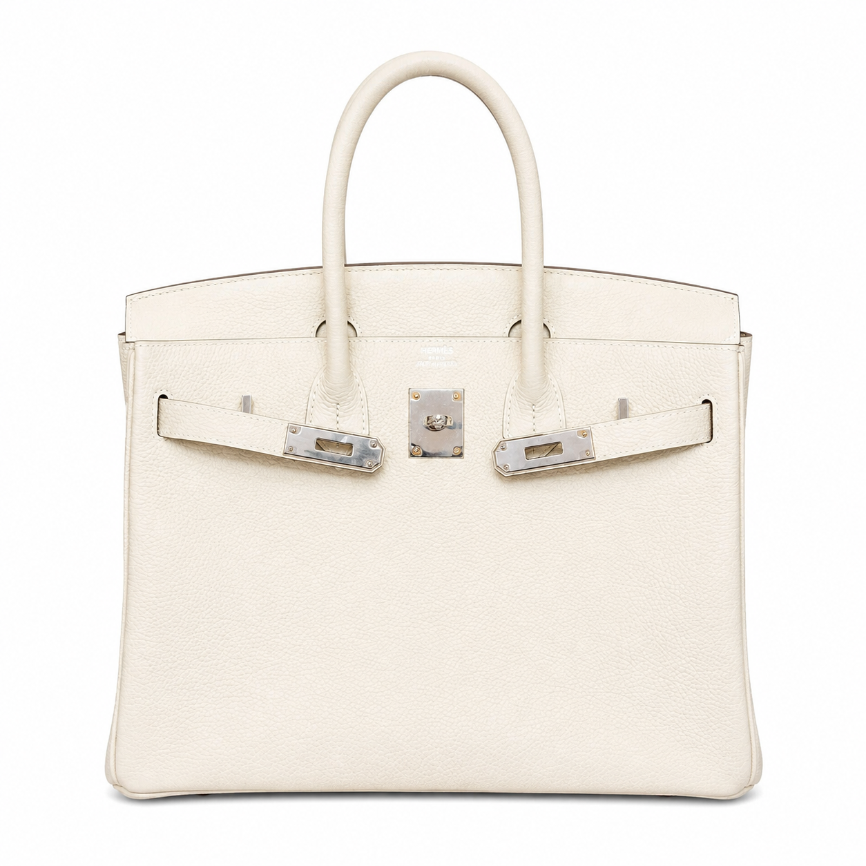 Birkin 30 Retourne in Craie Togo Leather (Palladium Hardware)