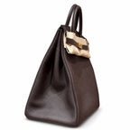 Large Birkin HAC 40cm Men's Tote in Premium Chocolate Brown Togo Cowhide