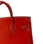 Birkin 25 Sellier in Rouge H Boxcalf Leather (Gold Hardware)