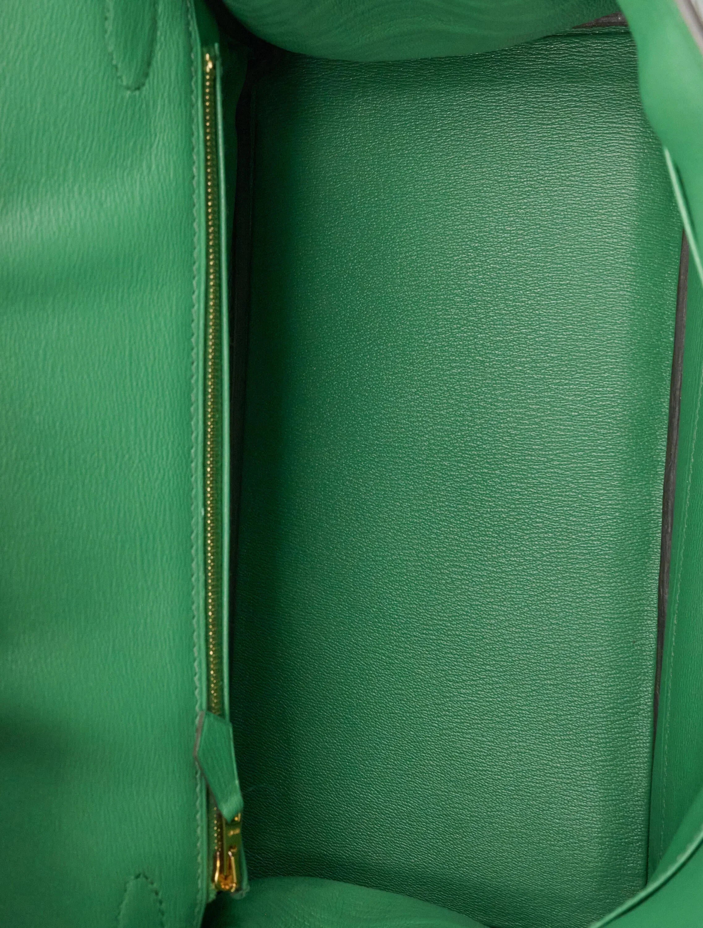 Birkin Emerald Shiny Niloticus Crocodile Gold Hardware