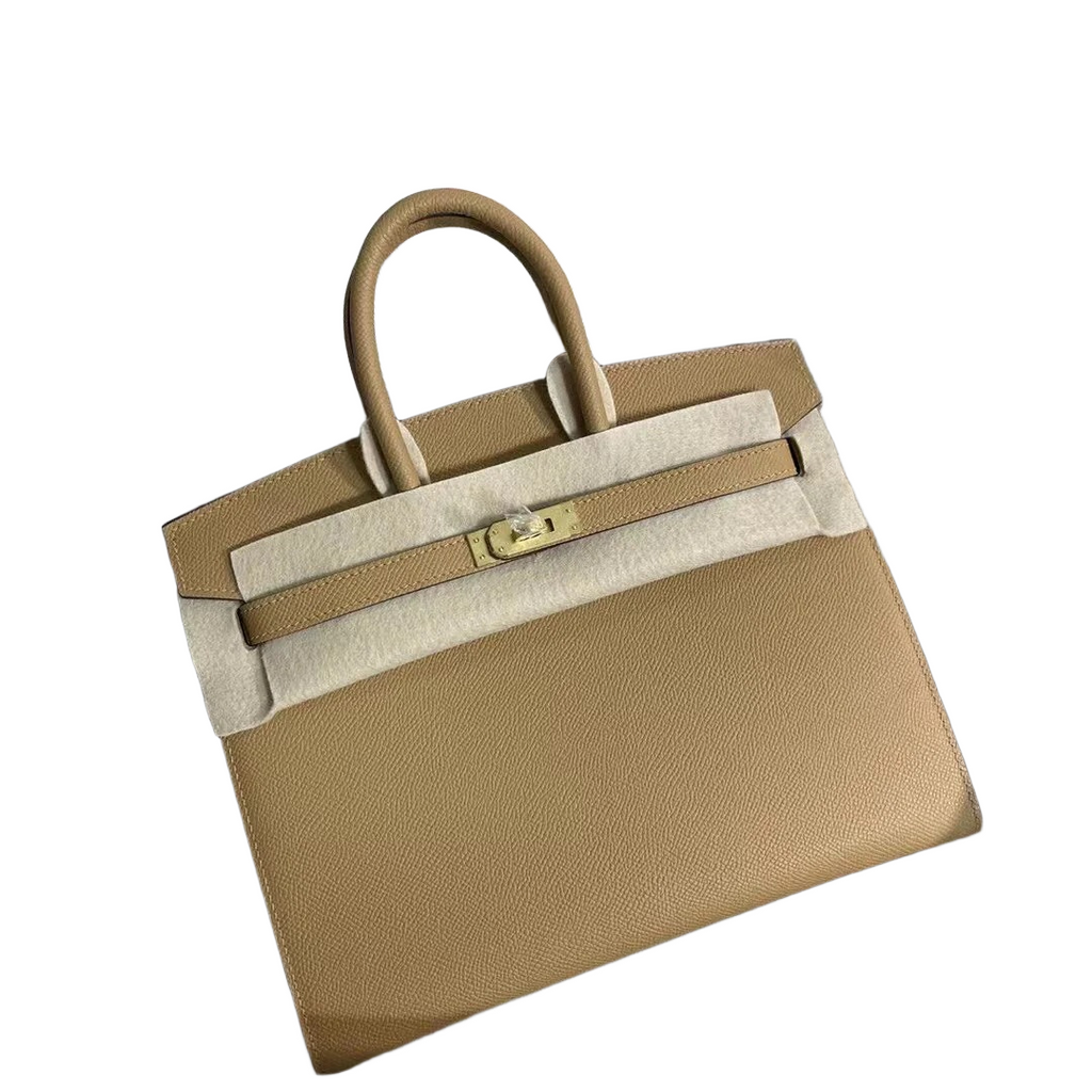 Birkin 25 Sellier 4B Biscuit Epsom Gold Hardware