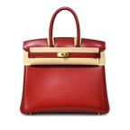 Birkin 25 Sellier in Rouge H Boxcalf Leather (Gold Hardware)