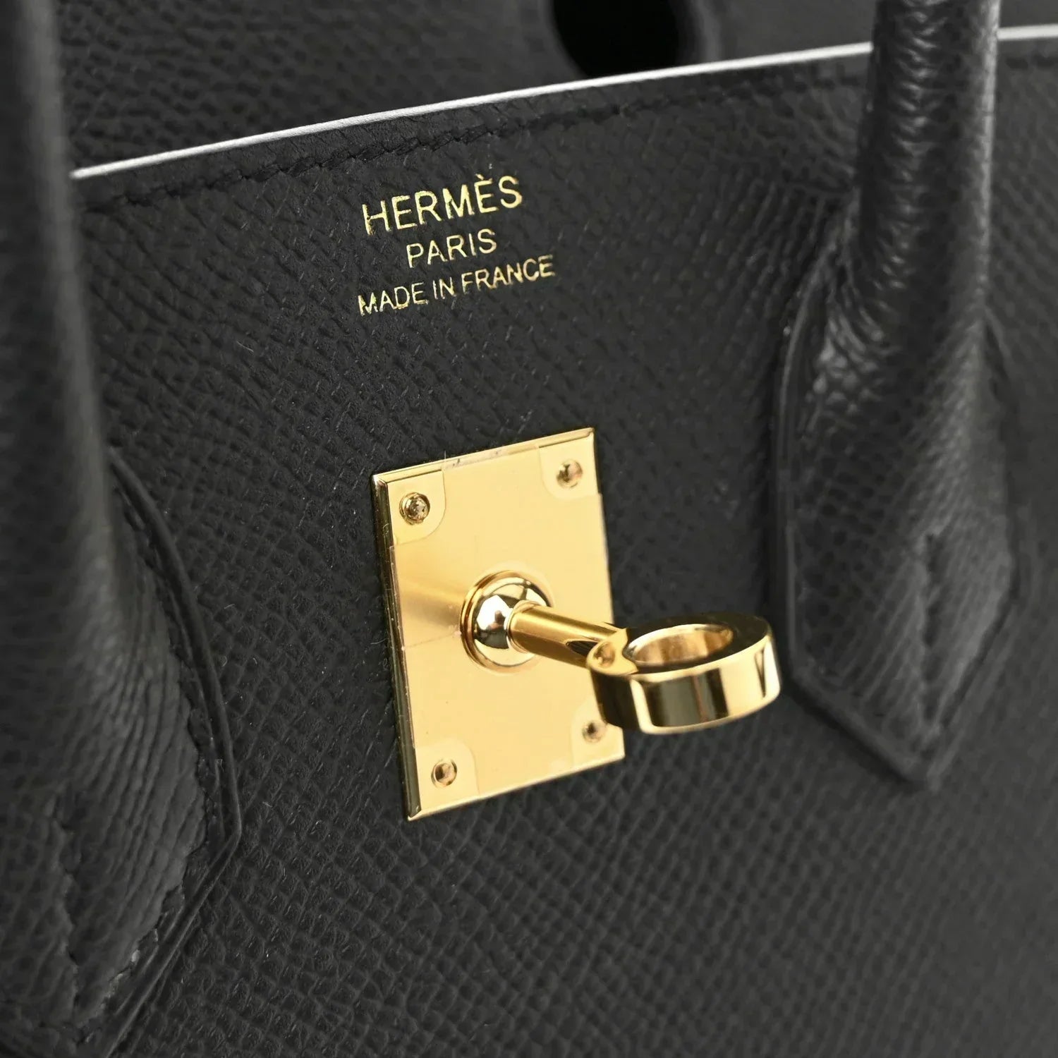 Birkin Sellier 25 Black Epsom Leather Gold Hardware