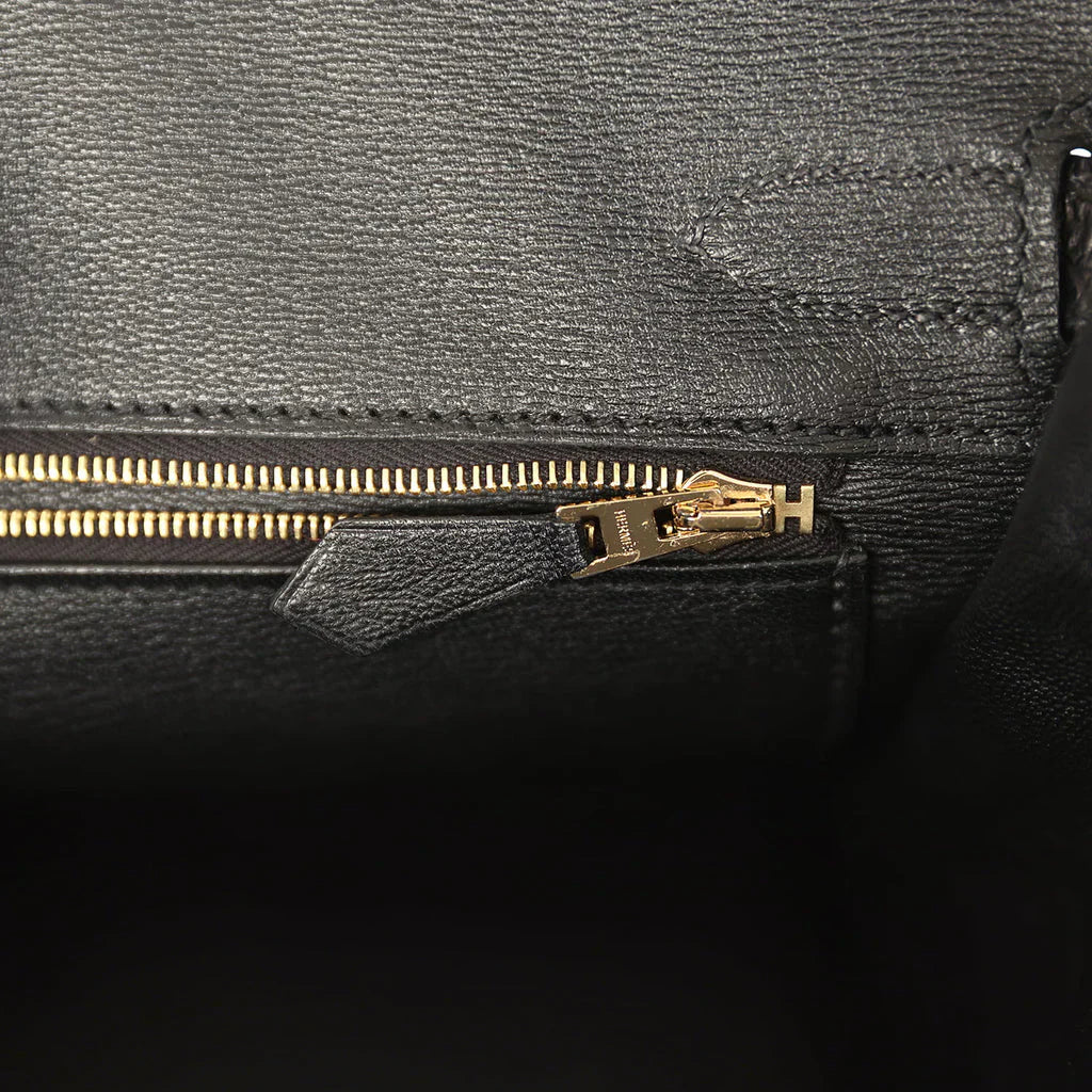 Birkin Black Matte Niloticus Crocodile Gold Hardware